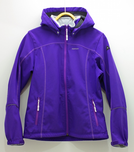 フィンランドブランドICEPEAK フード付ソフトシェル 164　Ｍ相当
