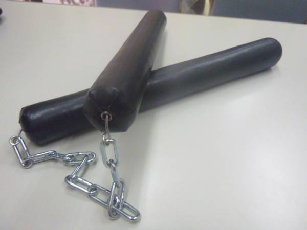 ★ブルー スリー ドラゴンへの道 プロップ レプリカ ヌンチャク