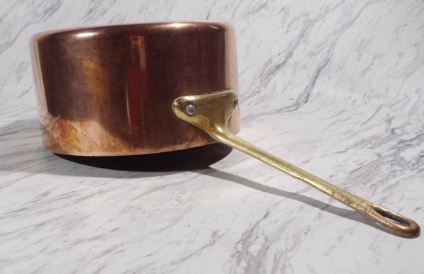 フランス・アンティーク★銅鍋/ソースパン 直径約18.5cm