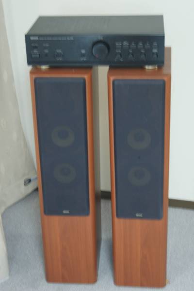 DENON デノンスピーカー SC-T555SA アンプ付き3点セットラスト 極美品