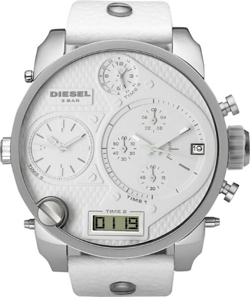 【腕時計】ディーゼル DZ7194 クロノグラフ ホワイトレザー