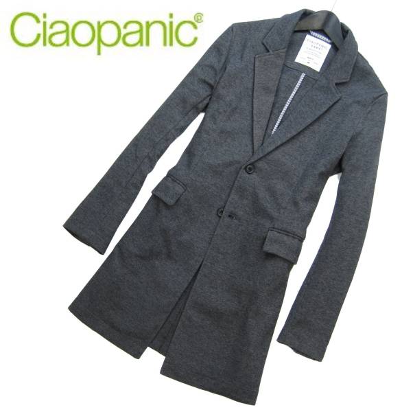 新品▼チャオパニック ジャージー チェスターコート(L)42424