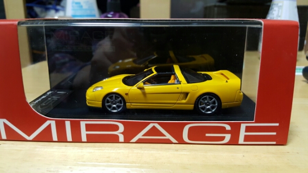 1/43 HPI NSX-T 黄色　