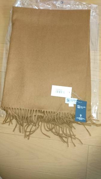 新品 ジョンストンズ カシミア大判ストール TofffeeBrown