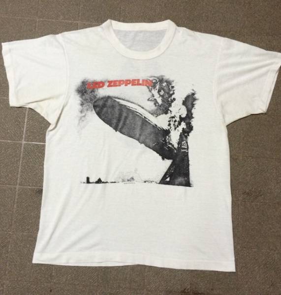 1984 LED ZEPPELIN レッド ツェッペリン 両面 プリント Tシャツ
