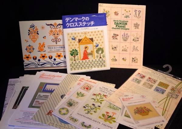 デンマーク/スェーデン/クロスステッチ本★伝統モチーフ型紙★他