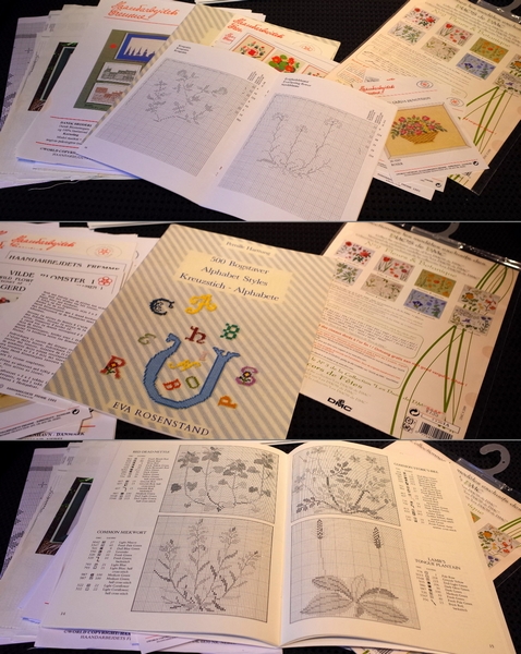 デンマーク/スェーデン/クロスステッチ本★伝統モチーフ型紙★他