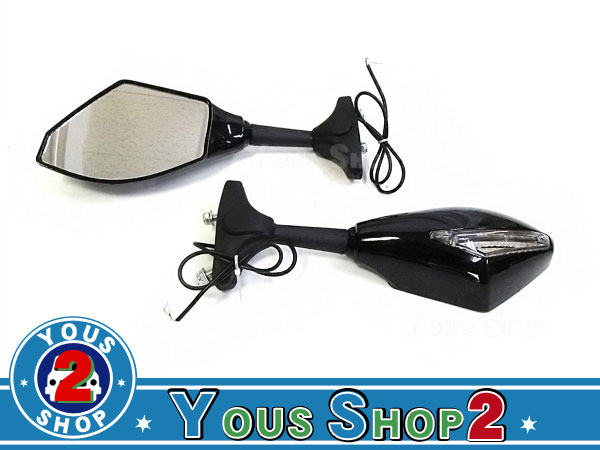 CBR400RR （NC29 NC23） LEDウィンカー付 サイドミラー ブラック