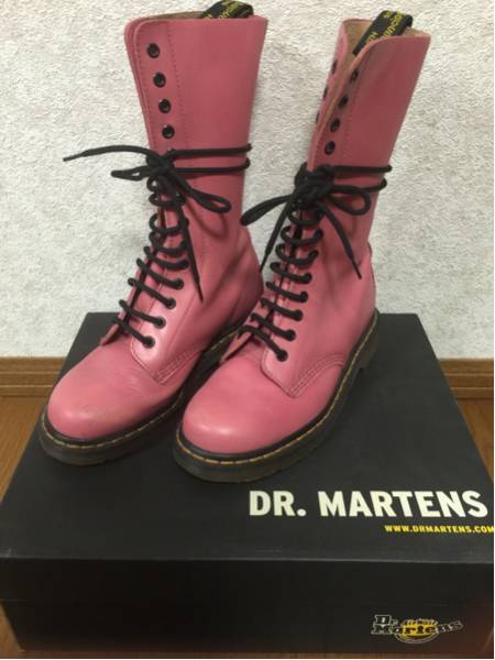 Dr.Martens ピンク 14ホール UK6 箱付き
