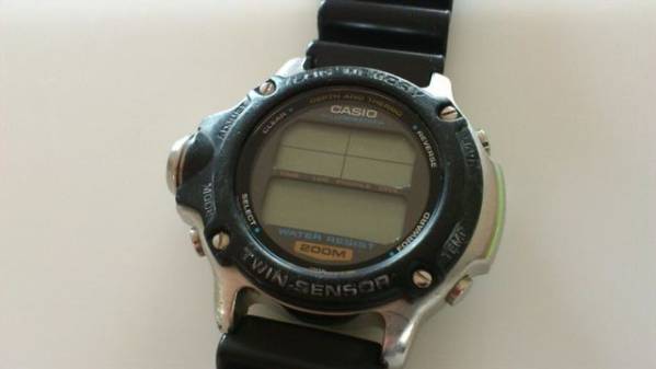 MEMORY LOG カシオCASIO DEP-610 デジタル腕時計 黒シルバー (K TUSA