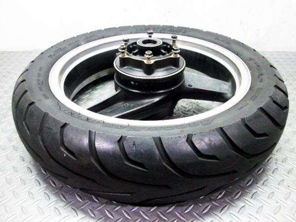 ZEXT ZRX400Ⅱ ZR400E 曲りなし 純正 リアホイール VX13 オートバイ