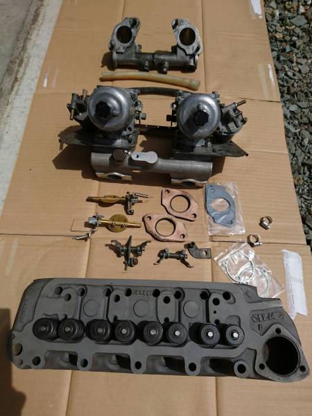 ★1300ccチューニング?ヘッドと1-1/2ツインキャブ　ジャンク扱い