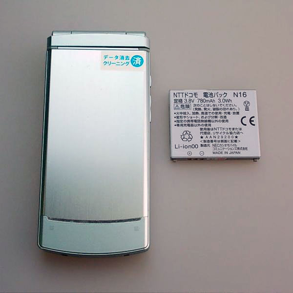 中古docomo/NEC STYLE series N-02D ブルー 8431