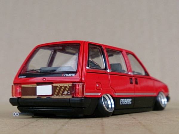 トミカ 1/64 改 ニッサン プレーリー 深リム ヘラフラ