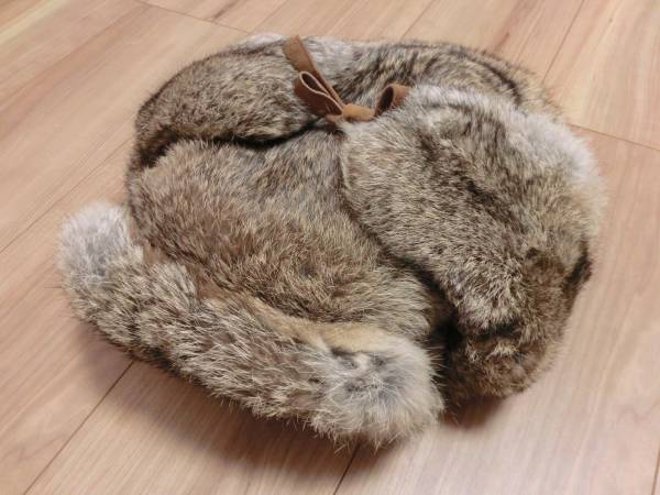 ■MADBOMBER マッド総ラビットファー飛行帽ロシアン帽