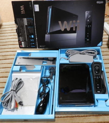 Wii リモコンジャケット付 RVL-S-KJ 動作保証美品 kuro ブラック