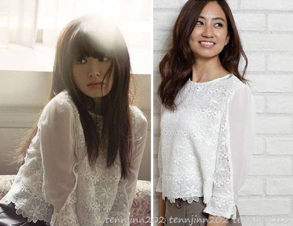 新★五分袖リラレースRirandtureブラウス（検ワンピース）★WH