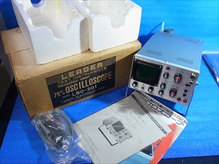 ⑩▲LEADER LBO-301 オシロスコープ 現状品 通電◎ 取説付 美品