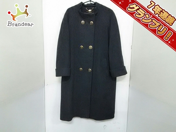 レリアン コート 9 レディース 美品 ダークグレー 冬物 Leilian