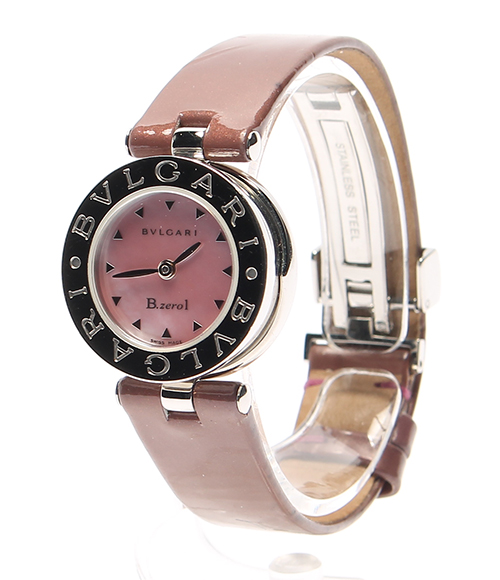 ブルガリ ビーゼロワン BZ22S クォーツ シェル文字盤 腕時計 BVLGARI