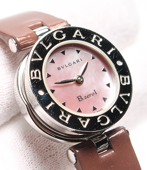 ブルガリ ビーゼロワン BZ22S クォーツ シェル文字盤 腕時計 BVLGARI