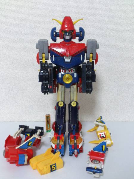 ポピー コンバトラーV バトルマシン 5台合体 超合金 当時物 375