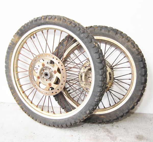 kdx125 純正ホイール　前後 KDX125SR DX125A ホイール 前後 セット M1 (432) ,KAWASAKIKDX125SR