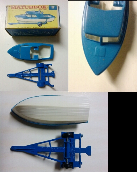 ☆マッチボックスNo.9☆ボート&トレーラー☆レズニー社☆箱付☆