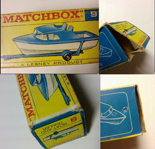 ☆マッチボックスNo.9☆ボート&トレーラー☆レズニー社☆箱付☆