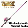 【ゼブコ】 レディース スピンキャスト コンボ/ 新品