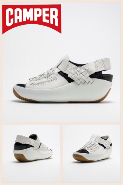 即決有■CAMPERカンペール1回着用■美品■定価38000円サンダル36