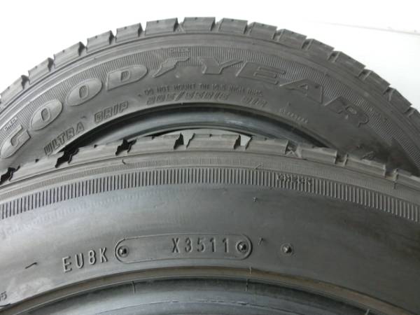 9.7分山!!☆ 205/55R16 2本 ☆GOOD YEAR ICE NAVI ZEAⅡ バリ山 3