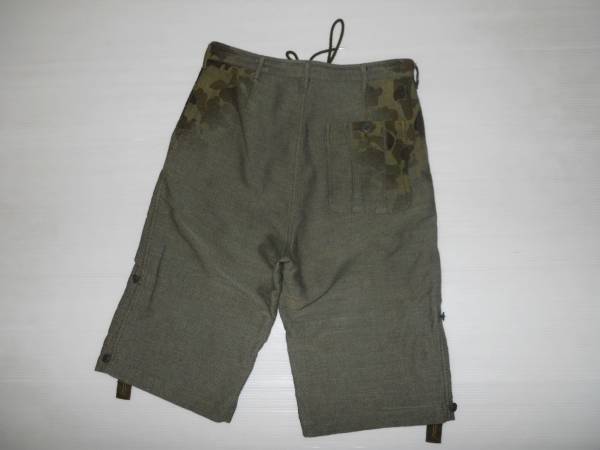 本物☆ミハラヤスヒロ 迷彩カモ柄ショートパンツ 46 MIHARAYASUHIRO