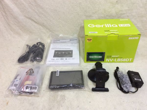 サンヨー SSDポータブルナビ Gorilla Lite NV-LB58DT 8GB