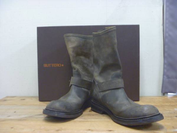 ブッテロ buttero スエード エンジニア ブーツの通販 エンジニアブーツ