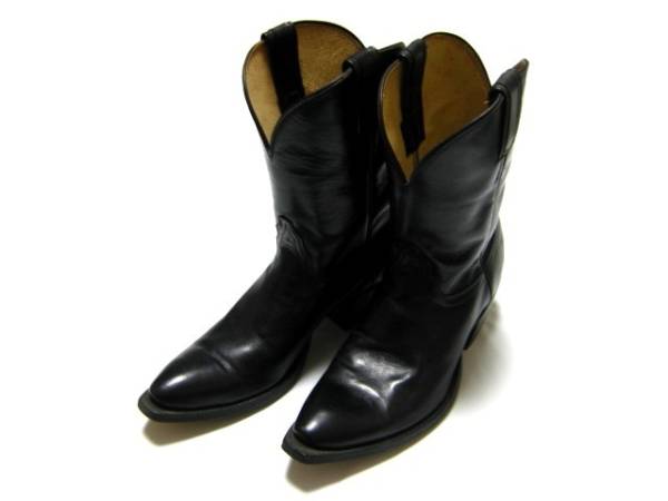 FUNNY ファニー ウエスタン シンプル ブーツ レザー ブラック