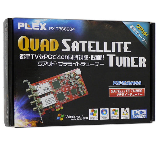 PLEX■クアッドサテライトTVチューナー■PX-TBS6984■