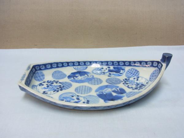 骨董 【伊万里舟型 菓子器 皿 】◇安いですね！鑑賞陶磁器 □ 【公式通販】