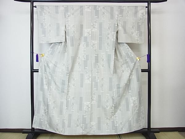 平和屋特選着物■白紬　カタス式　熨斗重ね　逸品　ｊ706