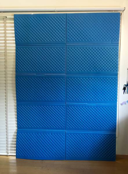 ＥＶＡフォームマットダブルサイズ２個設営かんたん車中泊にも！