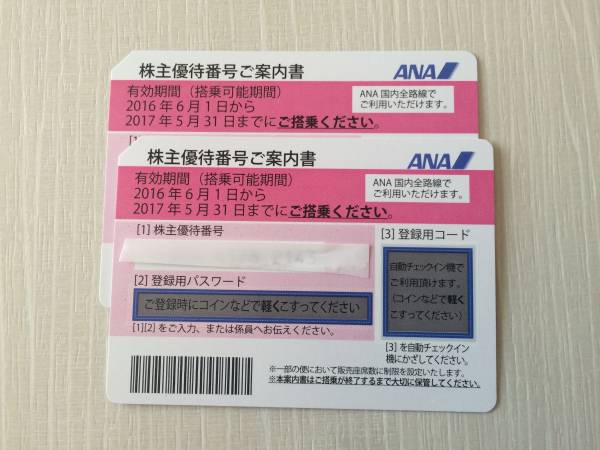 ANA　株主優待券２枚