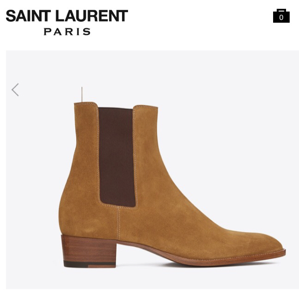 サンローランパリSAINT LAURENTチェルシーブーツ26.5 STUD HOMME