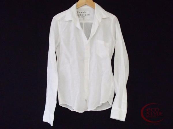 □Frank&Eileenフランク&アイリーン ホワイト リネンシャツXXS