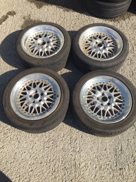 WORK メッシュ 17インチタイヤ・ホイール 4本 7.5JJ/8.5JJ深リム