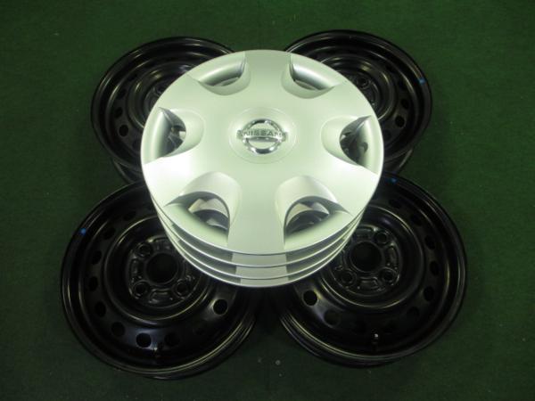 4909◆日産モコ純正13インチ　鉄ホイール　結構きれいな4本