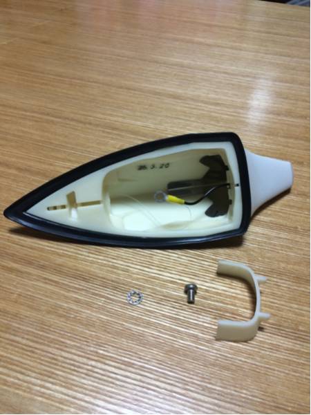 モデリスタトップノットアンテナパールホワイト070中古美品 パーツ
