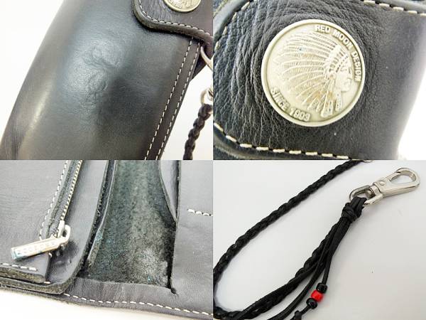 REDMOON ロングウォレット MID チェーンウォレット ZIP ☆RED MOON