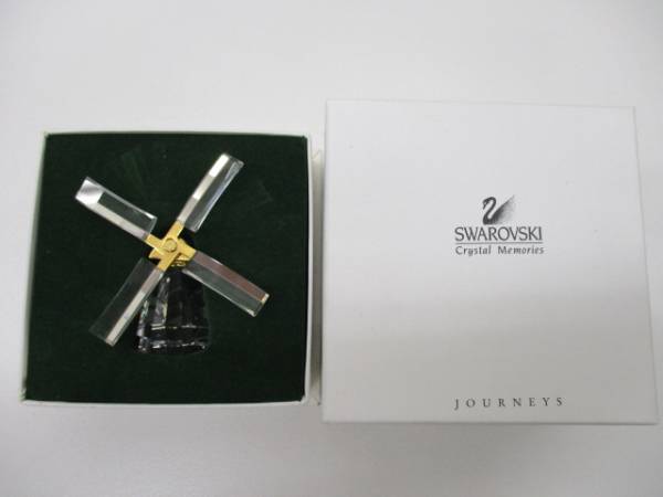 6-10SWAROVSKI スワロフスキークリスタルメモリーズ 風車 箱有