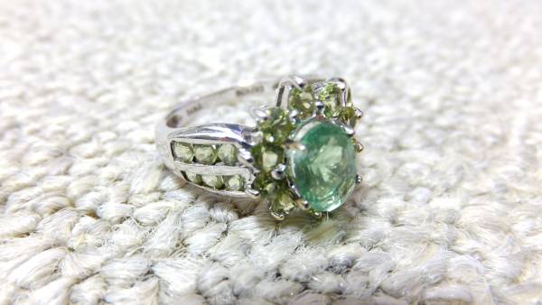8月誕生石ペリドットリング指輪k10kt10金DNYCCID#10.5号
