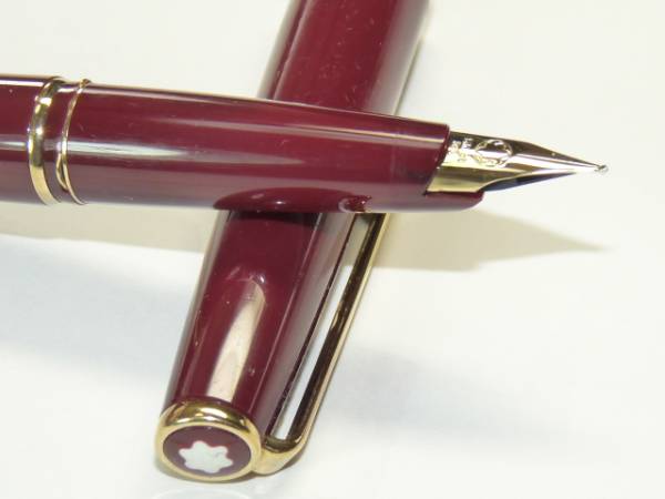 モンブラン クラッシック ニブ 14K585 F 90年代 ワインレッド 事務